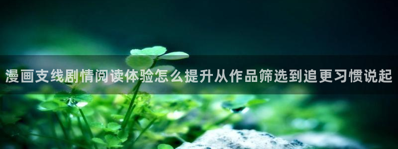 漫画岛最新入口地址：漫画支线剧情阅读体验怎么提升从作品筛选到追更习惯说起